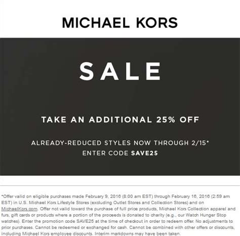 michael kors promo code may 2024|Michael Kors first order promo code.